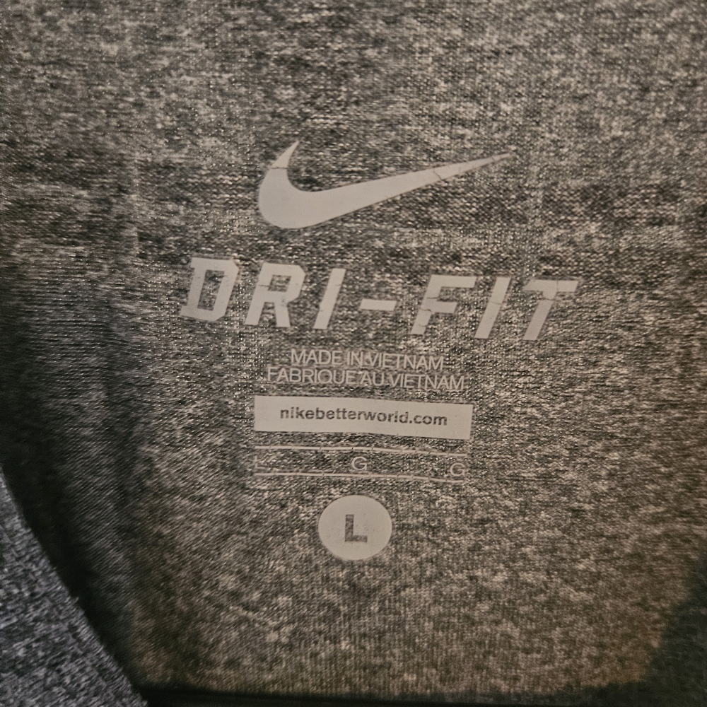 Nike Purple and Gray Henley Shirt - Picture 2 of 2